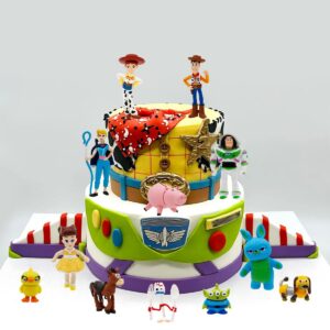 12pcs toy inspiration story cake toppers, story birthday party cake decorations
