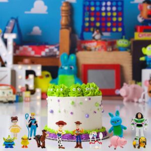 12PCS Toy Inspiration Story Cake Toppers, Story Birthday Party Cake Decorations