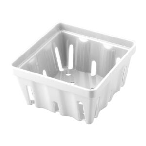 UPware 2-Piece Patriotic 5 Inch Melamine Berry Basket, White