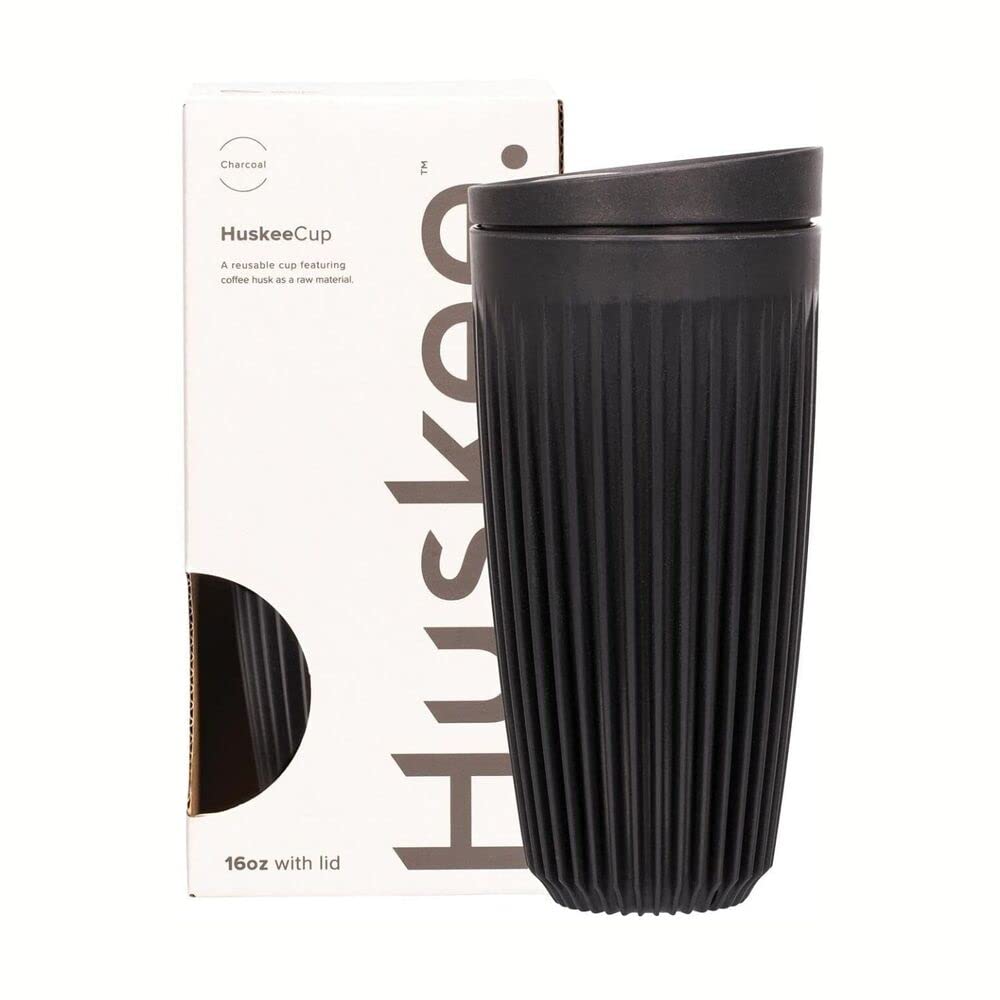 Huskee Cup + Lid Charcoal (16oz)