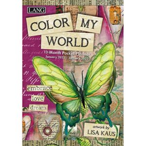 lang color my world 2022 monthly pocket planner (22991003178)