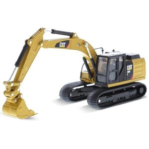 diecast masters 1:64 320d l hydraulic excavator, play & collect series cat trucks & construction equipment | 1:64 scale model diecast collectible | diecast masters model 85636