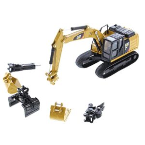 Diecast Masters 1:64 320D L Hydraulic Excavator, Play & Collect Series Cat Trucks & Construction Equipment | 1:64 Scale Model Diecast Collectible | Diecast Masters Model 85636