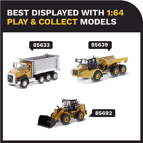 Diecast Masters 1:64 320D L Hydraulic Excavator, Play & Collect Series Cat Trucks & Construction Equipment | 1:64 Scale Model Diecast Collectible | Diecast Masters Model 85636