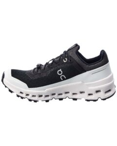on cloudultra 44.99538 women's running shoes, black/white, 10