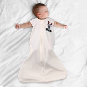 The Peanutshell Wearable Blanket Sleep Sack for Baby Boys or Girls, Woodland Moose & Buffalo Plaid, Sizes up to 12 Months (Medium/Large)