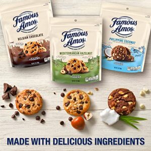 Famous Amos Wonders of the World Belgian Chocolate | Bite-Size Cookies with Chocolate Chips in a Resealable 7 oz Bag