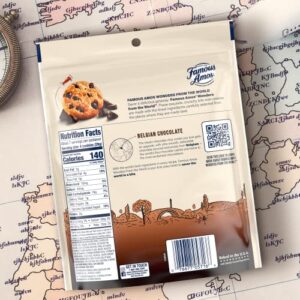 Famous Amos Wonders of the World Belgian Chocolate | Bite-Size Cookies with Chocolate Chips in a Resealable 7 oz Bag