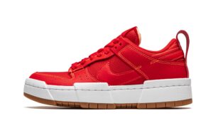 nike womens wmns dunk low disrupt ck6654 600 university red - size 5.5w