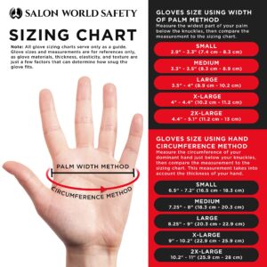 Salon World Safety Black Nitrile Disposable Gloves, 3 Boxes of 100, Size Large, 5.0 Mil - Latex Free, Textured, Food Safe