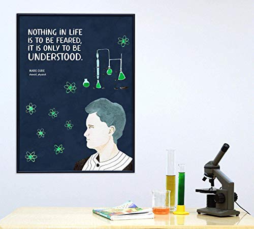 STEM Scientists and Mathematicians Inspirational Quote 8 Poster Set. Fine Art Paper, Laminated, or Framed. Multiple Sizes Available for Home, Office, or School.