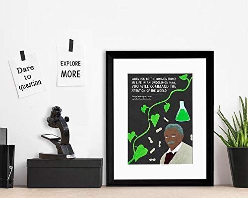 STEM Scientists and Mathematicians Inspirational Quote 8 Poster Set. Fine Art Paper, Laminated, or Framed. Multiple Sizes Available for Home, Office, or School.