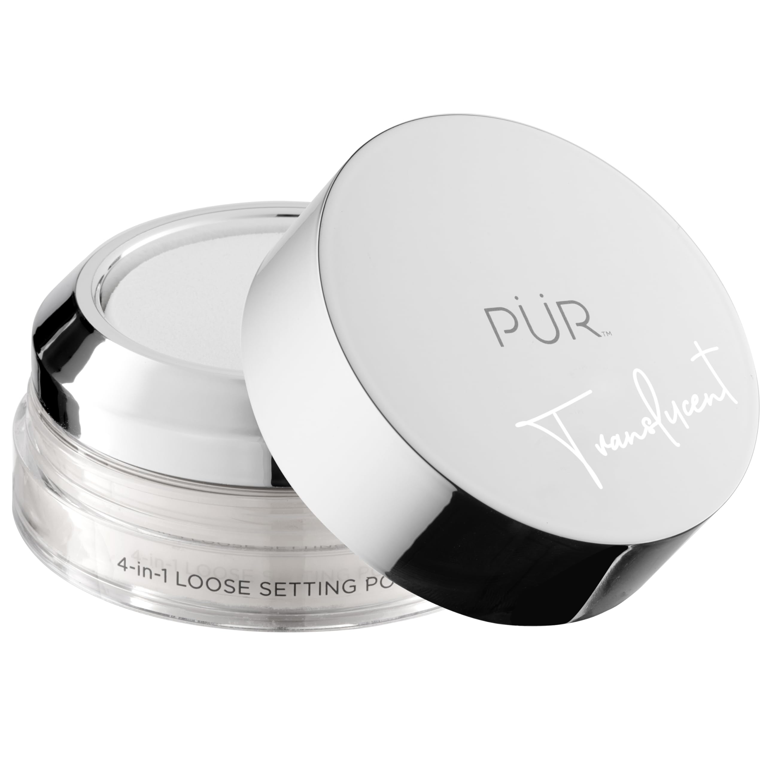 PÜR Beauty 4-in-1 Loose Setting Powder, Lightweight Microfine Setting Powder, Translucent Matte Finish, Cruelty & Gluten Free