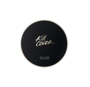 clio kill cover fixer cushion | makeup base and fixer, long lasting, full coverage with matte finish for sensitive skin types (0.53 oz) (4 ginger)