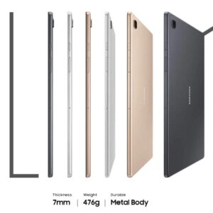 SAMSUNG Galaxy Tab A7 10.4" (2020, WiFi + Cellular) 32GB 4G LTE Tablet GSM Unlocked, International Model w/US Charging Cube - SM-T505 (Silver) Renewed