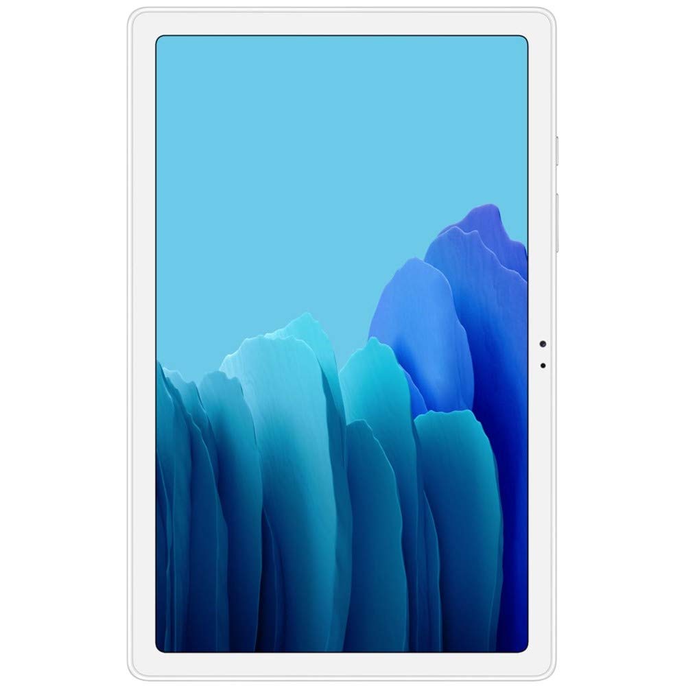 SAMSUNG Galaxy Tab A7 10.4" (2020, WiFi + Cellular) 32GB 4G LTE Tablet GSM Unlocked, International Model w/US Charging Cube - SM-T505 (Silver) Renewed