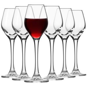krosno liquor glasses | set of 6 | 2.03 oz | splendour collection | ideal for home, restaurant, events & parties | dishwasher safe | gift idea | made in europe