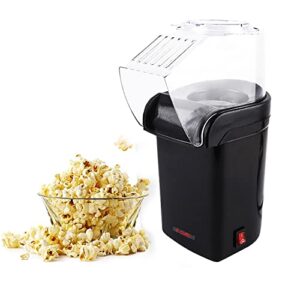 5 core hot air popcorn popper 1200w electric popcorn machine kernel corn maker, bpa free, 16 cups, 95% popping rate, 3 minutes fast, no oil healthy snack for kids adults, home, party & gift pop b
