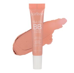 purlisse blush glow bb cheek color: cruelty-free & clean, paraben & sulfate-free, cream blush, long lasting, vitamin e hydrates | cool mauve 0.34oz