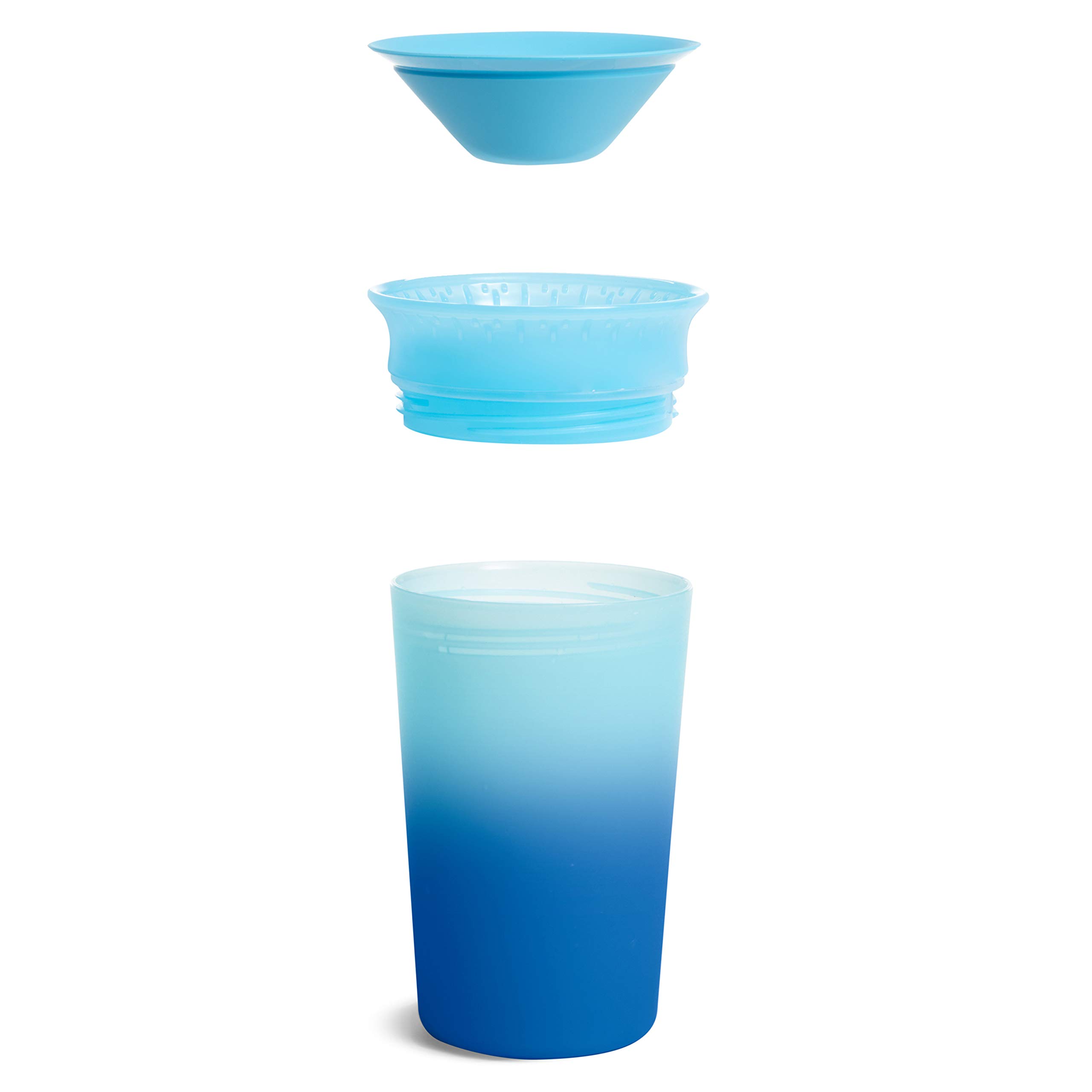 Munchkin® Miracle® 360 Color Changing Sippy Cup, 9 Ounce, 2 Pack, Blue/Yellow