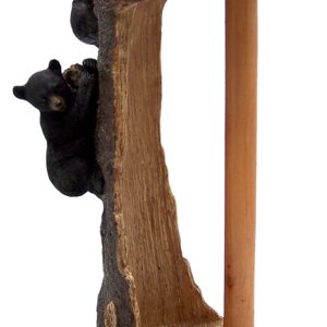 Black Bears Climbing a Tree Paper Towel Holder, 15 1/2 Inches