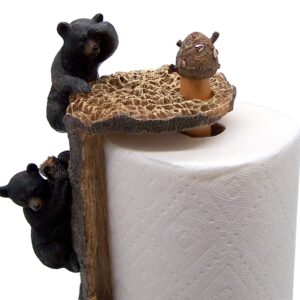 Black Bears Climbing a Tree Paper Towel Holder, 15 1/2 Inches