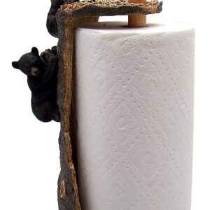 Black Bears Climbing a Tree Paper Towel Holder, 15 1/2 Inches