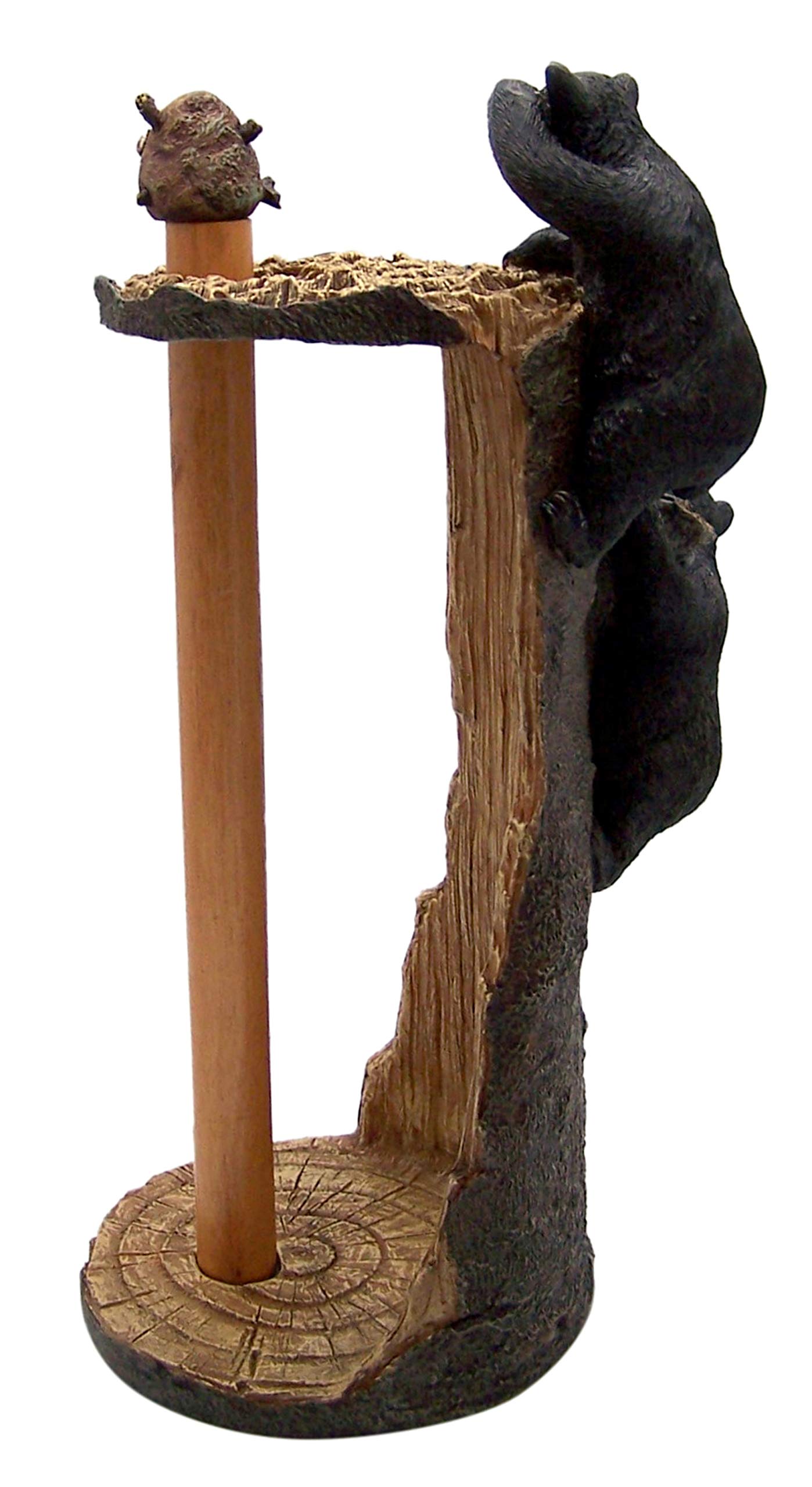 Black Bears Climbing a Tree Paper Towel Holder, 15 1/2 Inches