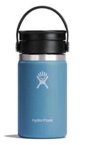 hydro flask 12 oz wide mouth bottle with flex sip lid rain