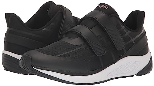 Propet Women's Propet One Twin Strap Athletic Shoes, Black/Grey, 9 XX-Wide US