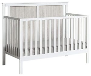 suite bebe connelly 4 in 1 convertible crib in white with rockport gray wood