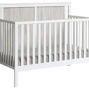 Suite Bebe Connelly 4 in 1 Convertible Crib in White with Rockport Gray Wood