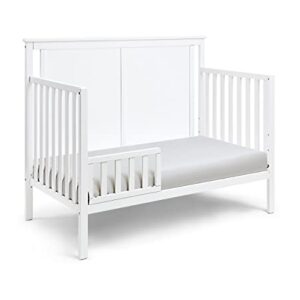 Suite Bebe Connelly 4 in 1 Convertible Crib in White with Rockport Gray Wood