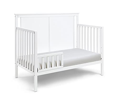 Suite Bebe Connelly 4 in 1 Convertible Crib in White with Rockport Gray Wood