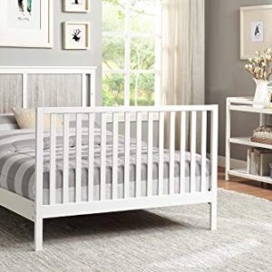 Suite Bebe Connelly 4 in 1 Convertible Crib in White with Rockport Gray Wood