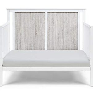 Suite Bebe Connelly 4 in 1 Convertible Crib in White with Rockport Gray Wood