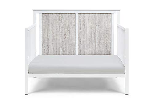 Suite Bebe Connelly 4 in 1 Convertible Crib in White with Rockport Gray Wood