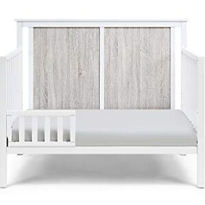 Suite Bebe Connelly 4 in 1 Convertible Crib in White with Rockport Gray Wood