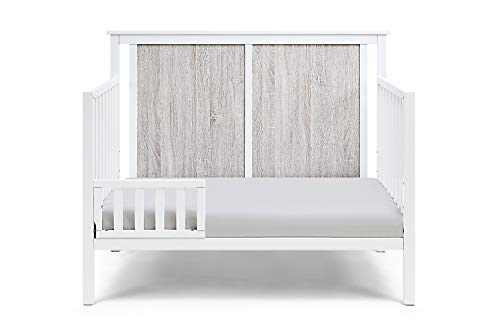 Suite Bebe Connelly 4 in 1 Convertible Crib in White with Rockport Gray Wood