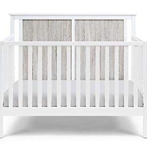 Suite Bebe Connelly 4 in 1 Convertible Crib in White with Rockport Gray Wood