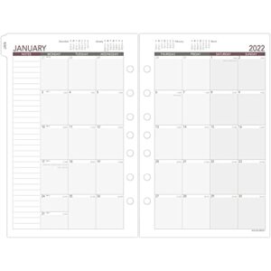 2022 Weekly Planner Refill by AT-A-GLANCE, 12028 DAY-TIMER, 5-1/2" x 8-1/2", Size 4 (061-285Y)