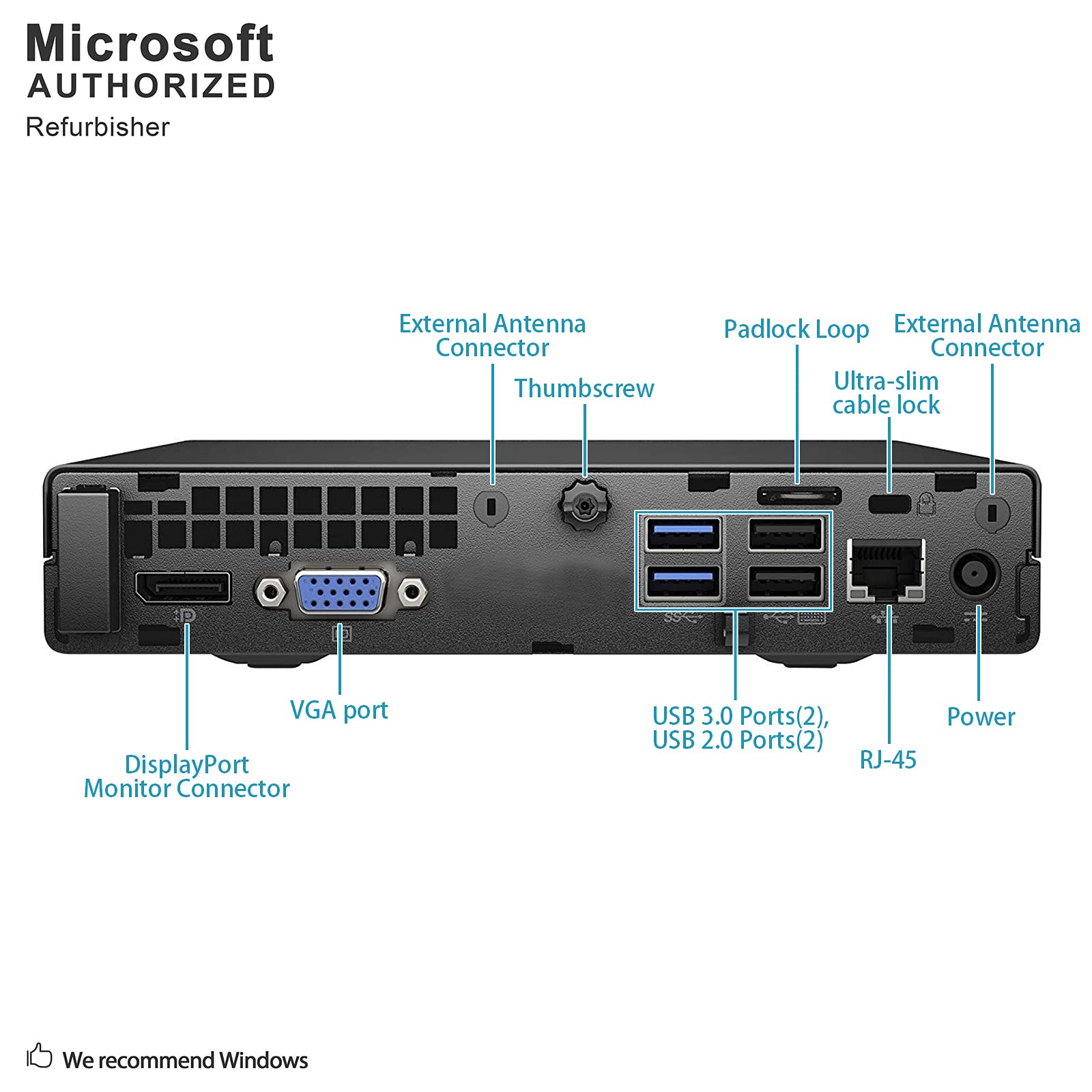 HP EliteDesk 705 G3 Desktop Mini Computer PC, AMD A10 PRO-8770E Quad Core up to 3.5 GHz, 16G DDR4, 500G, WiFi, Bluetooth, Windows 10 Pro 64 Bit-Supports English/Spanish/French (Renewed)