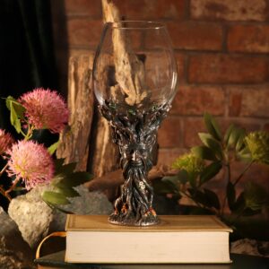 Nemesis Now Bronze Forest Nectar Ancient Tree Spirit Green Man Goblet Wine Glass, 1 Count (Pack of 1)