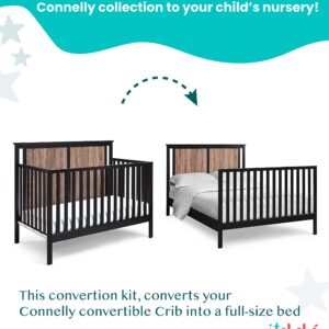 Suite Bebe Connelly Crib to Conversion Kit Only Adjustable in Quick Ship, Black