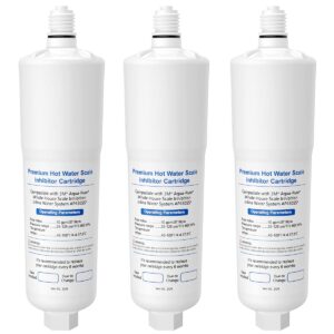 3 pack ap431 cartridge, replacement for aqua-pure whole house scale inhibition inline water system helps prevent scale ap430ss - it's pure expert