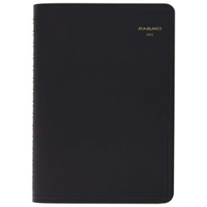 at-a-glance 2022 daily appointment book & planner by at-a-glance, 5" x 8", small, black (7020705)