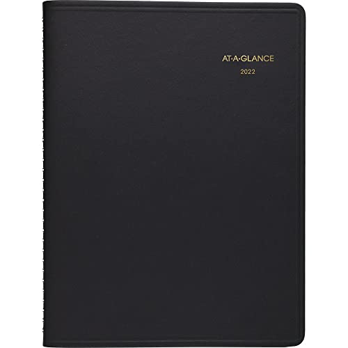 2022 Weekly Appointment Book & Planner by AT-A-GLANCE, 8-1/4" x 11", Large, Black (7095005)