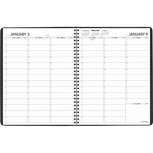 2022 Weekly Appointment Book & Planner by AT-A-GLANCE, 8-1/4" x 11", Large, Black (7095005)