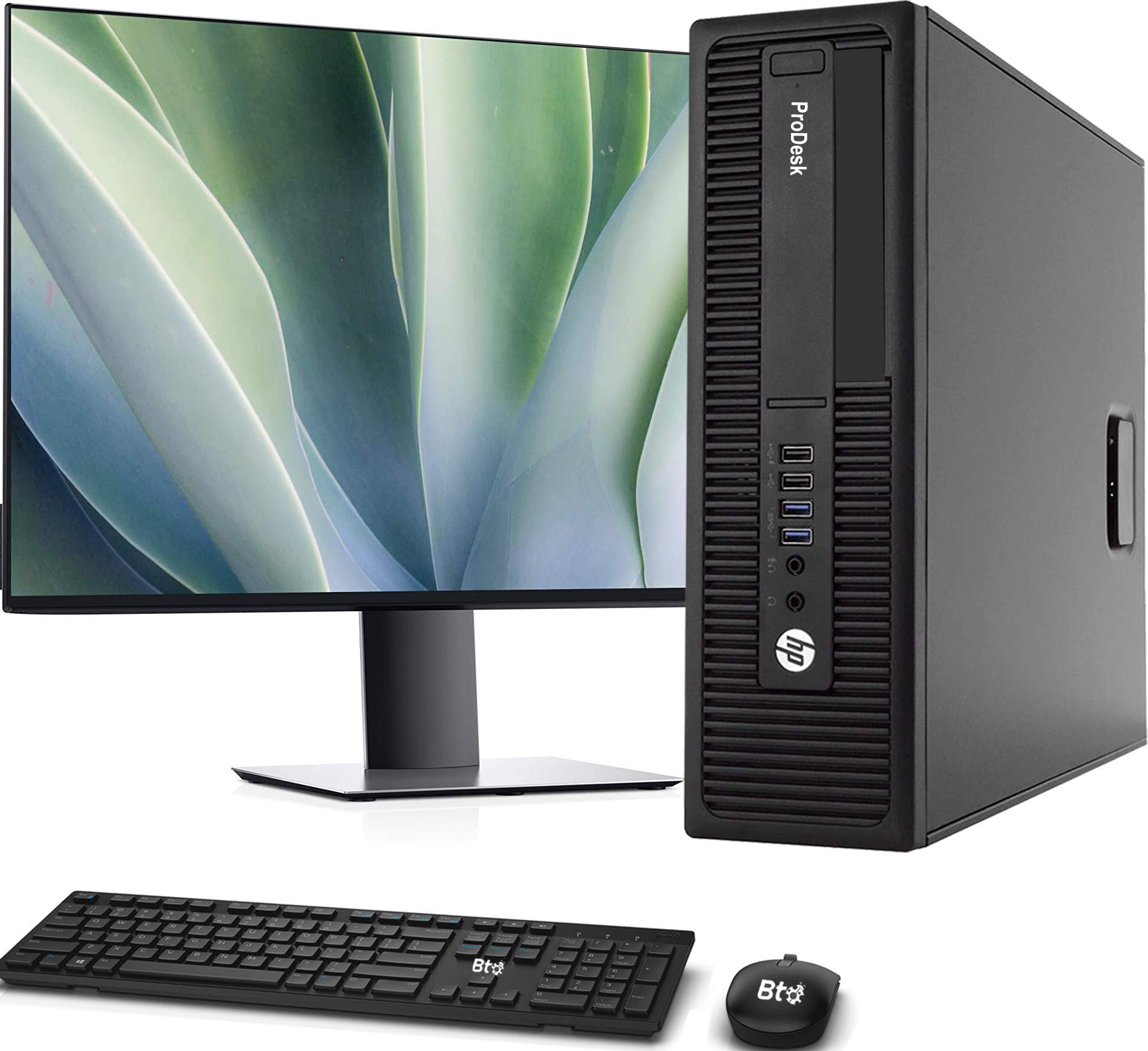 HP 600 G2 SFF Computer Desktop PC, Intel Core i5-6500 3.2GHz Processor, 32GB Ram, 1TB SSD,Wireless Keyboard & Mouse, WiFi | Bluetooth, HP 23.8-inch LCD Monitor, Windows 10 Pro (Renewed)