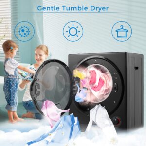 Sentern Portable Clothes Dryer, Mini Compact Dryer Machine with Stainless Steel Tub, Small Portable Dryer for Apartments Dorms RVs